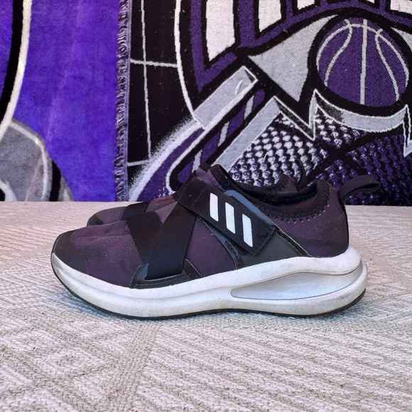 Size 12k - Adidas Youth Running Shoe FortaRun Sneaker Noble Purple FV3409 - Picture 1 of 7